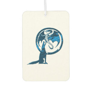 Wolf and Dragon blue white car air freshener
