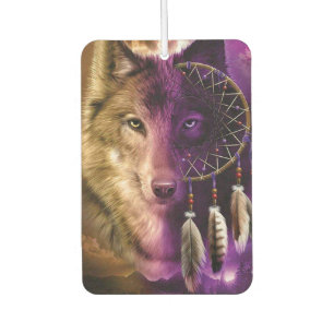Wolf and Dream Catcher Car Air Freshener