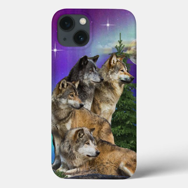 wolf and moon Case-Mate iPhone case (Back)