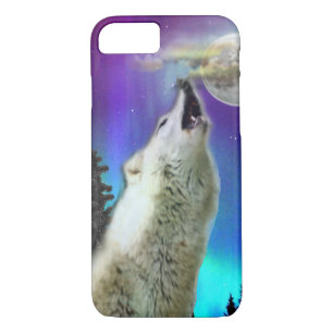 wolf and moon iPhone 8/7 case