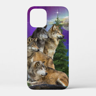 Wolf and Moon iPhone 12 Mini Case