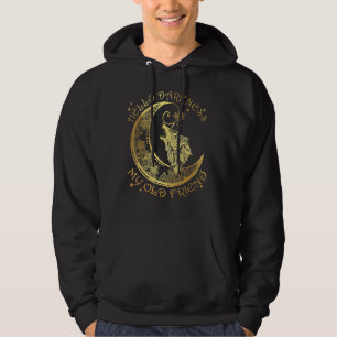 Wolf And Moon Hello Darkness My Old Friend 1 Hoodie