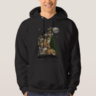 Wolf and Moon Hoodie