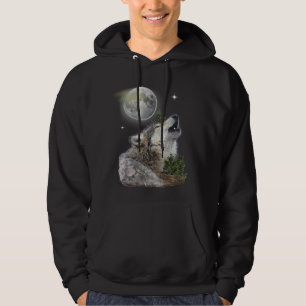 Wolf and Moon Hoodie
