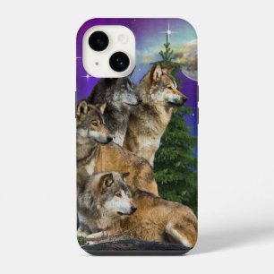 Wolf and Moon iPhone 14 Case