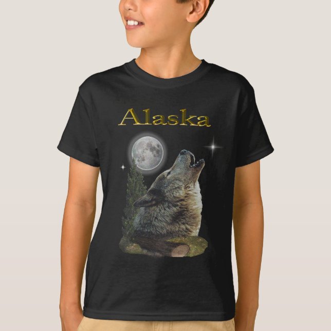 wolf and moon T-Shirt (Front)