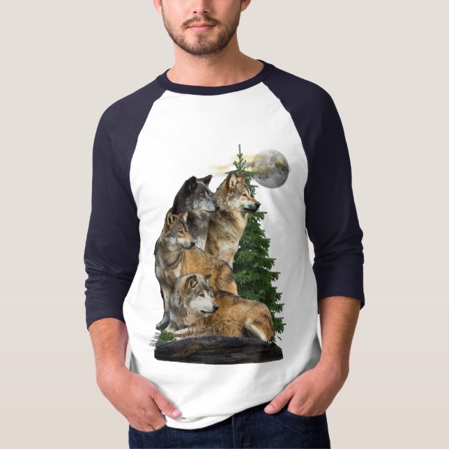 Wolf and Moon T-Shirt (Front)