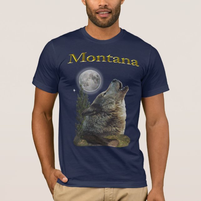 wolf and moon T-Shirt (Front)