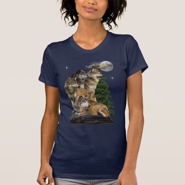 Wolf and Moon T-Shirt (Front)