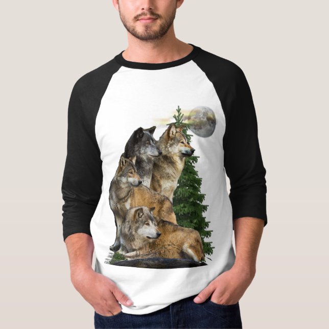 Wolf and Moon T-Shirt (Front)