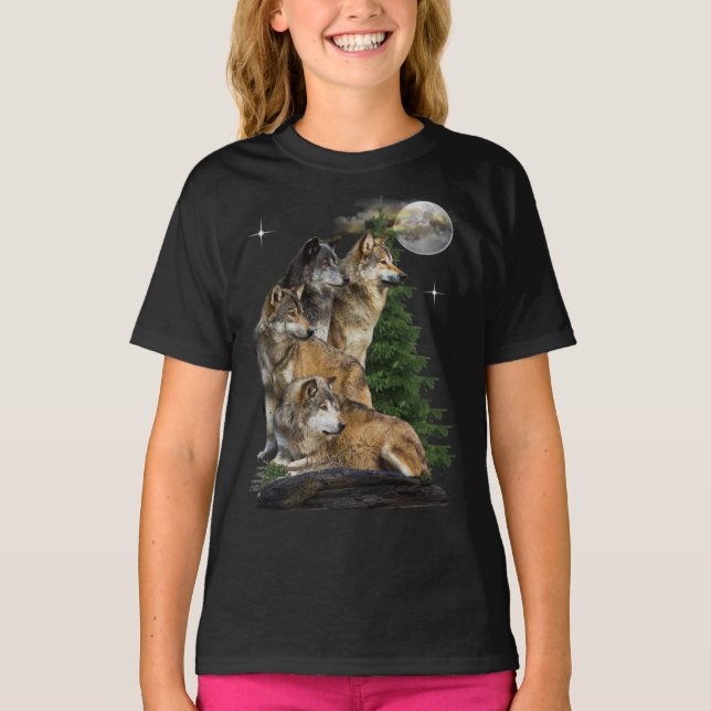 Wolf and Moon T-Shirt (Front)