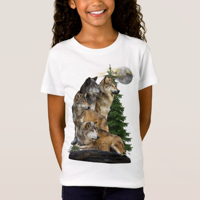 Wolf and Moon T-Shirt (Front)