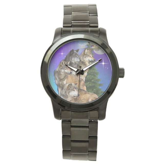 Wolf and Moon Watch (Front)