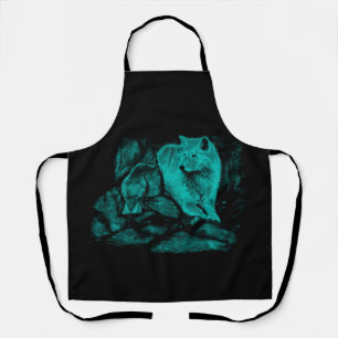 Wolf and Raven in the Night Apron