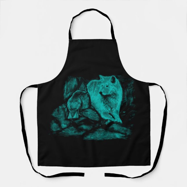 Wolf and Raven in the Night Apron (Front)