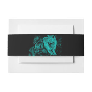 Wolf and Raven in the Night Invitation Belly Band