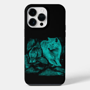 Wolf and Raven in the Night iPhone 14 Pro Max Case