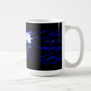 Wolf and Raven with full moon Coffee Mug