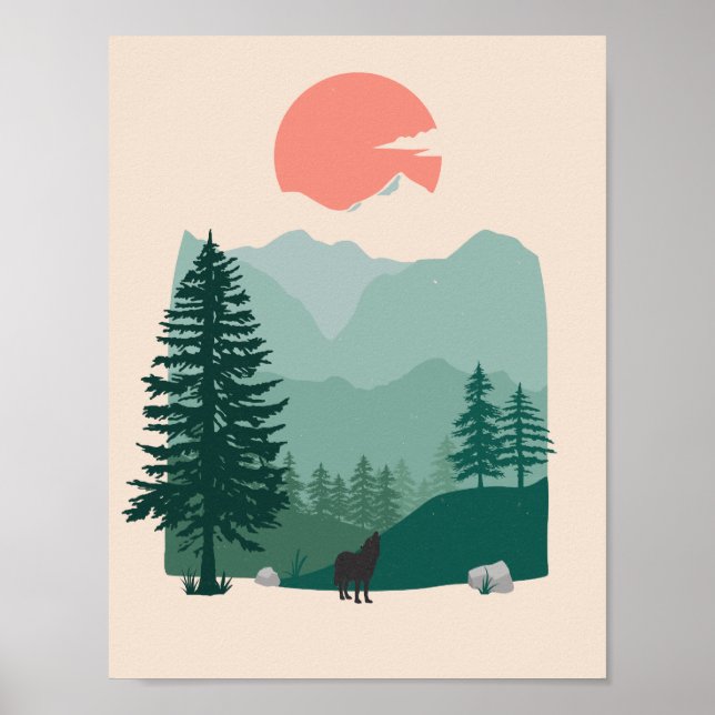 Wolf and the Great Pacific Northwest  Poster (Front)