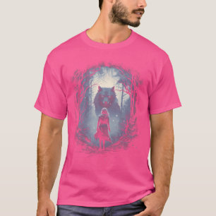 Wolf And Woman Fantasy Artwork Mythology Wolf Pack T-Shirt