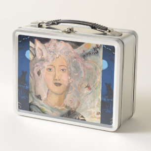Wolf Angel Ideas Community Maureen Girard Metal Lunch Box