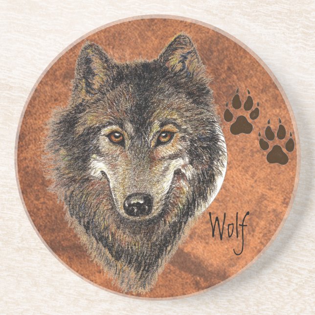 Wolf Animal Coaster (Front)
