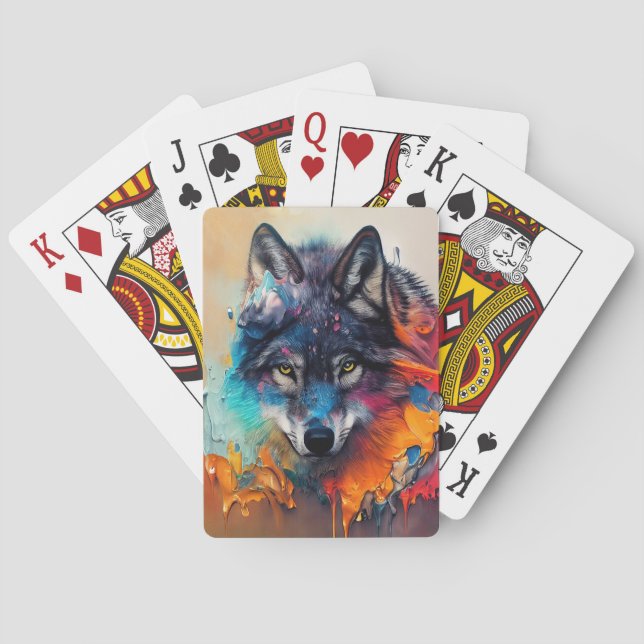 Wolf  Animal Discovery Adventure Nature Planet  Playing Cards (Back)