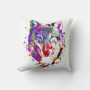 Wolf Animal Forest Wild Nature World Free Earth Cushion