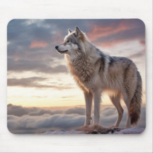 Wolf Animal Nature Majestic Wilderness Mouse Mat