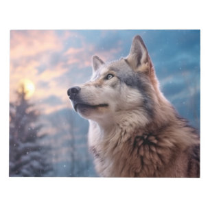 Wolf Animal Nature Majestic Wilderness Notepad