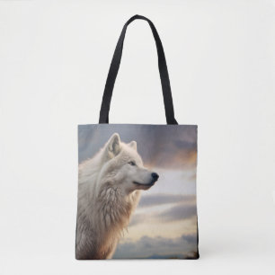 Wolf Animal Nature Majestic Wilderness Tote Bag