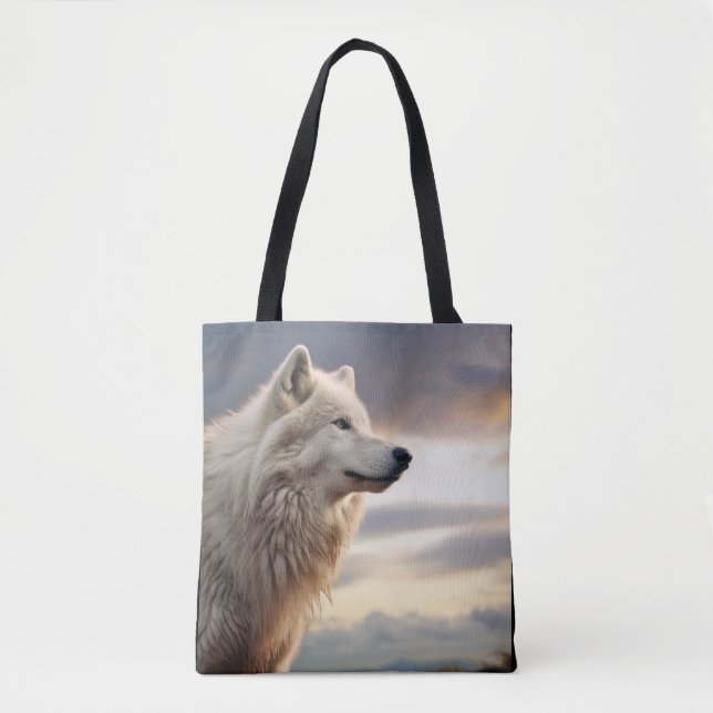 Wolf Animal Nature Majestic Wilderness  Tote Bag (Front)