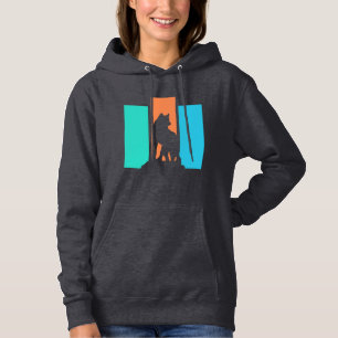 Wolf Animal Silhouette Outdoors Nature Hoodie