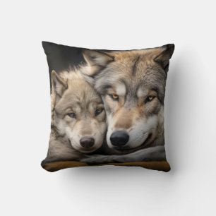 Wolf Animal Wild Beauty Freedom Wilderness Art Cushion