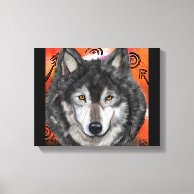  Wolf Art Canvas Print (Front)