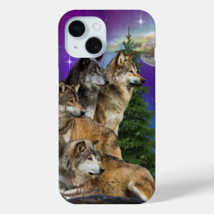 Wolf art iPhone 15 case