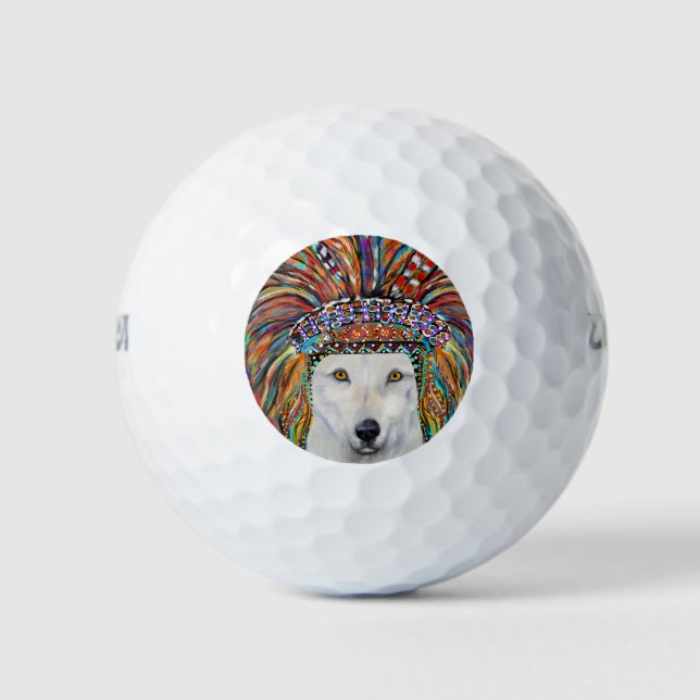 Wolf Art Golf Balls (Front)