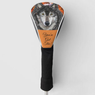 Wolf Art Golf Head Cover