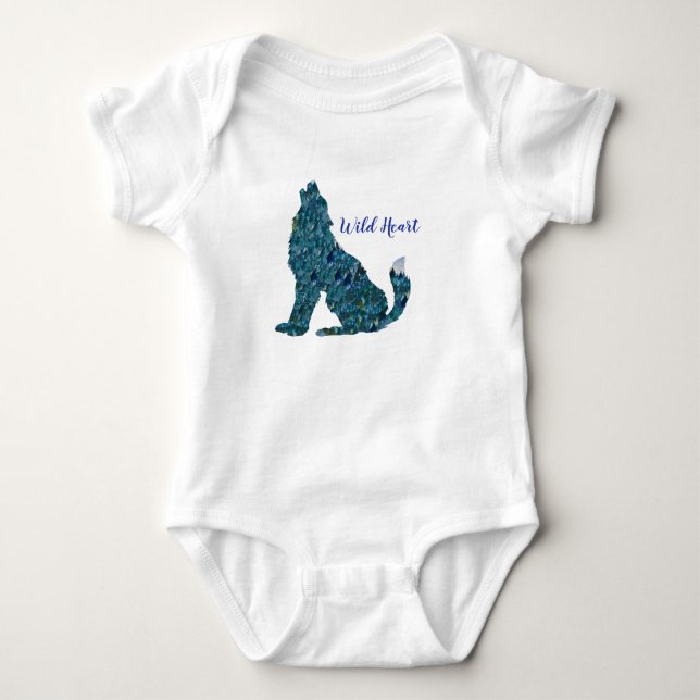 Wolf Art Jersey Bodysuit (Front)