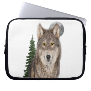 wolf art laptop sleeve