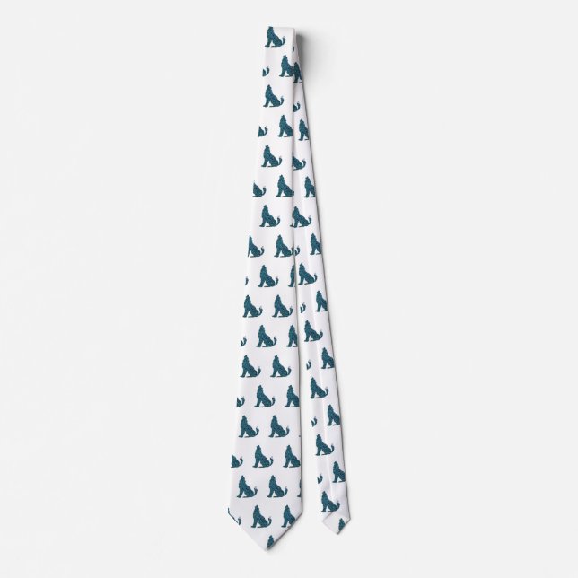 Wolf Art Neck Tie (Front)