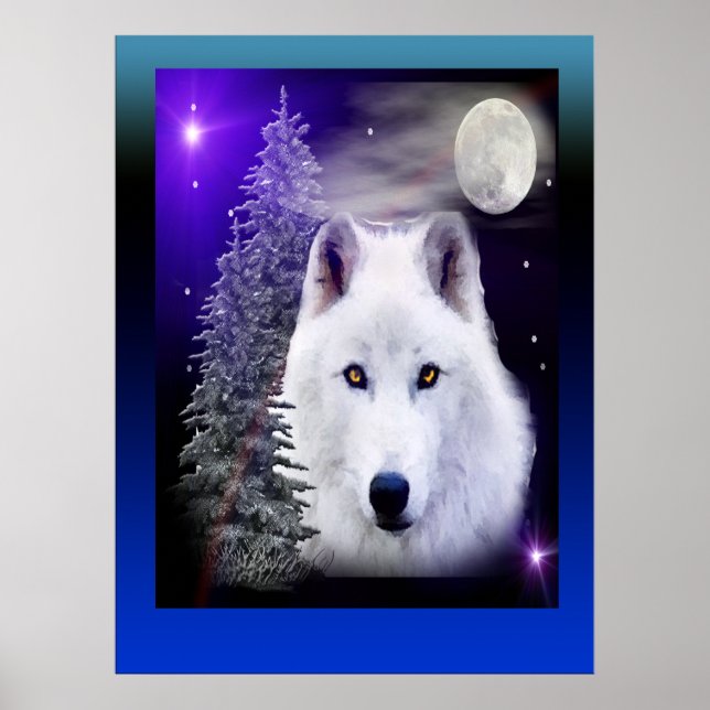 Wolf art poster (Front)