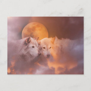 Wolf Artwork Postcard