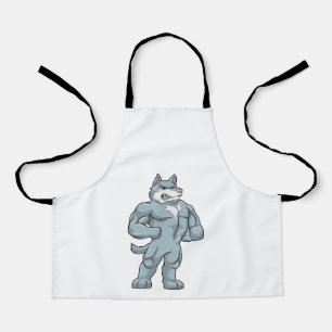 Wolf as Bodybuilder extreme Apron
