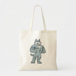 Wolf as Bodybuilder extreme Tote Bag