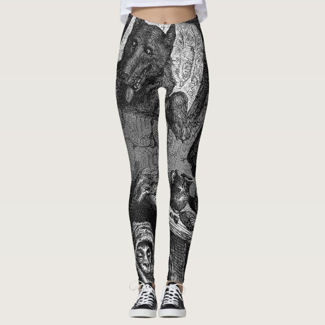 wolf at the door leggings (Front)