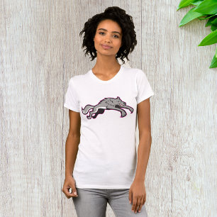 Wolf Attacking Womens T-Shirt