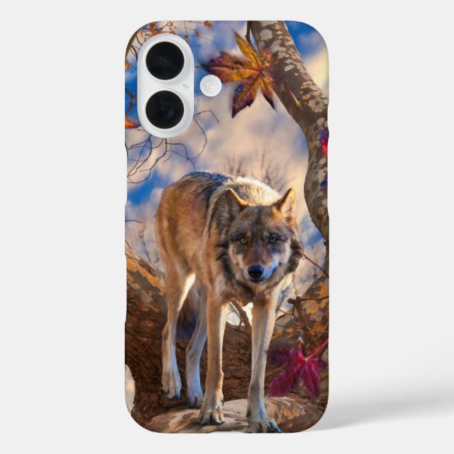 WOLF AUTUMN OBSERVATORY Case-Mate iPhone CASE (Back)