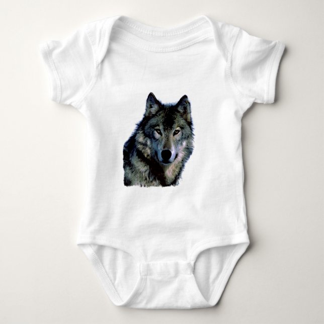 Wolf Baby Bodysuit (Front)