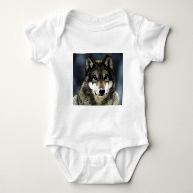Wolf Baby Bodysuit (Front)
